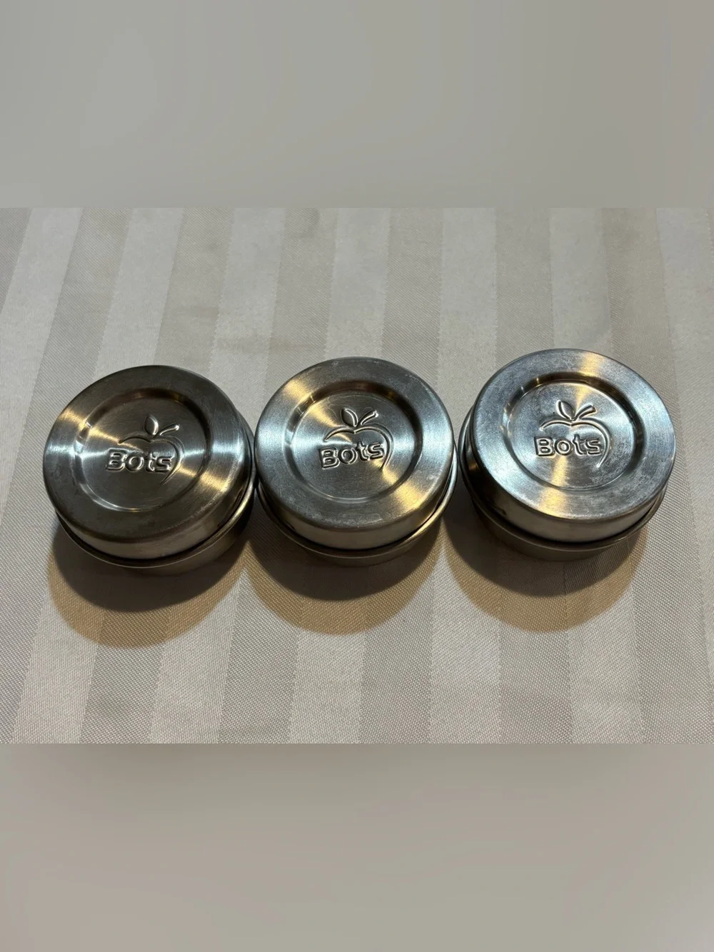 LunchBots 2-in. Small Stainless Steel Round Food Storage Containers [Good] (3)